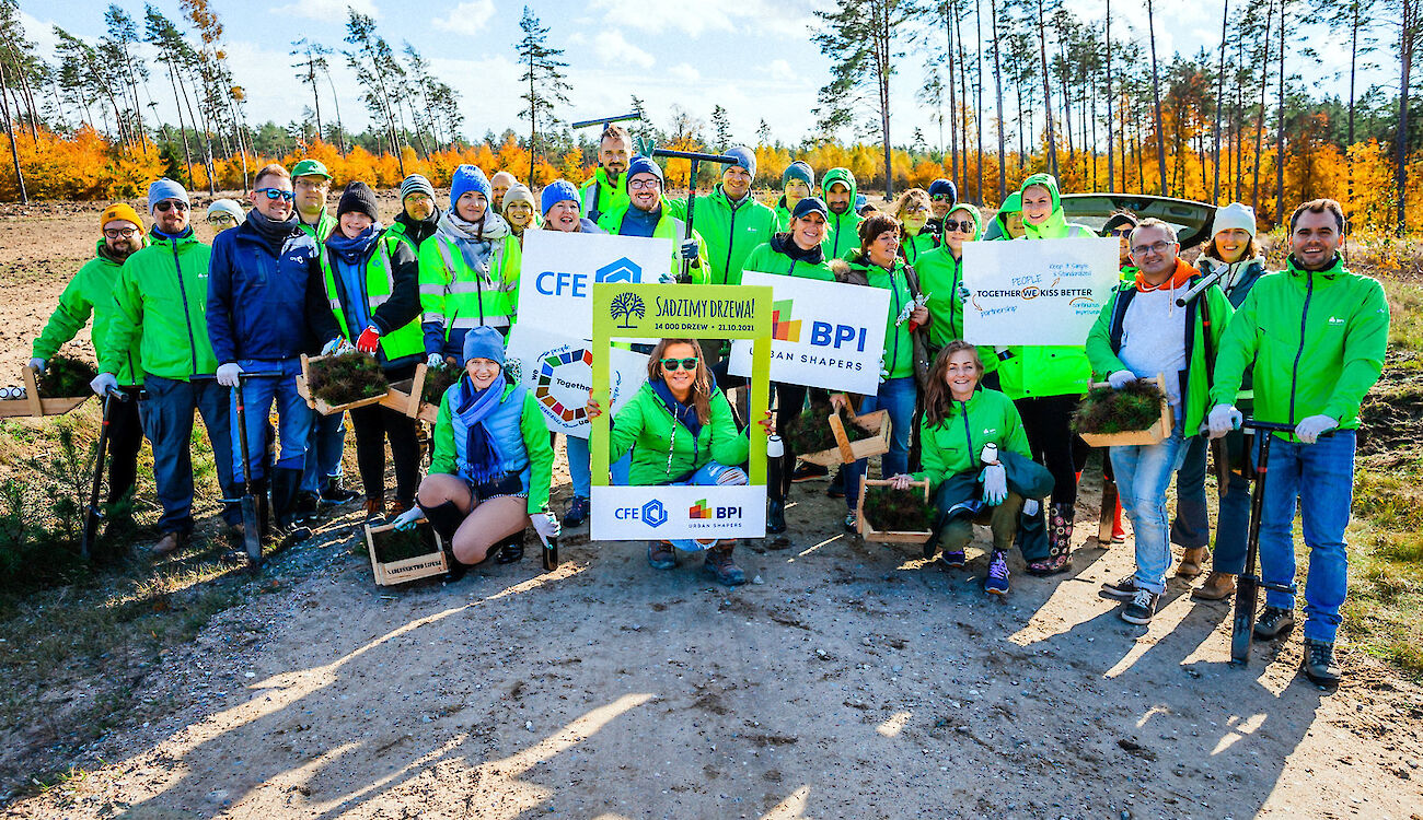 14 tys. nowych drzew na Pomorzu dzięki BPI Real Estate Poland!